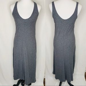 New James Perse Grey Maxi Tank Dress Cotton 2